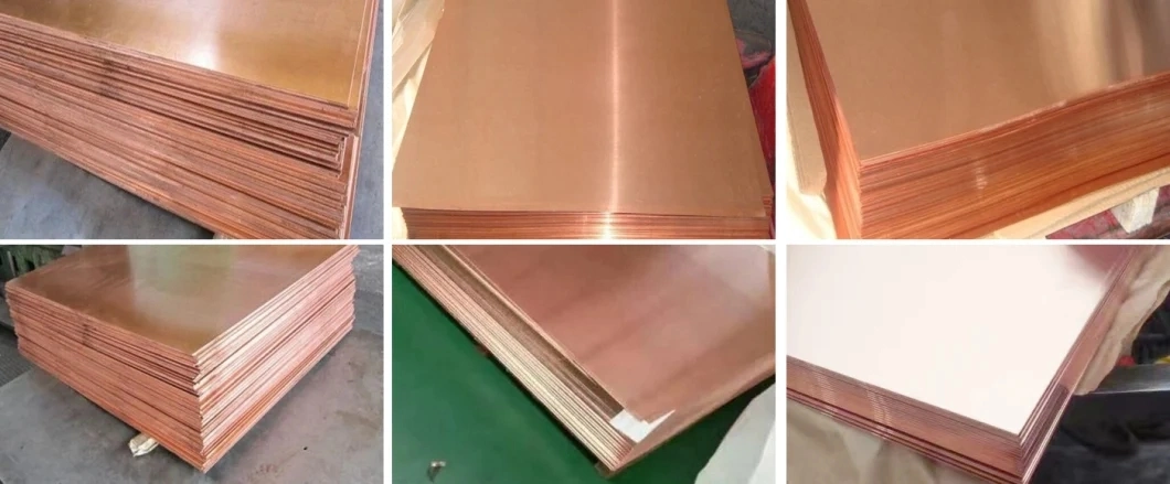 Wholesale Supplier Price 99.99% Copper Cathodes Plates 3mm 5mm 20mm Thickness T2 4X8 Copper Plate Sheets