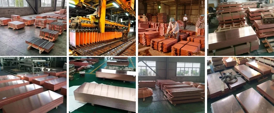 Wholesale Supplier Price 99.99% Copper Cathodes Plates 3mm 5mm 20mm Thickness T2 4X8 Copper Plate Sheets