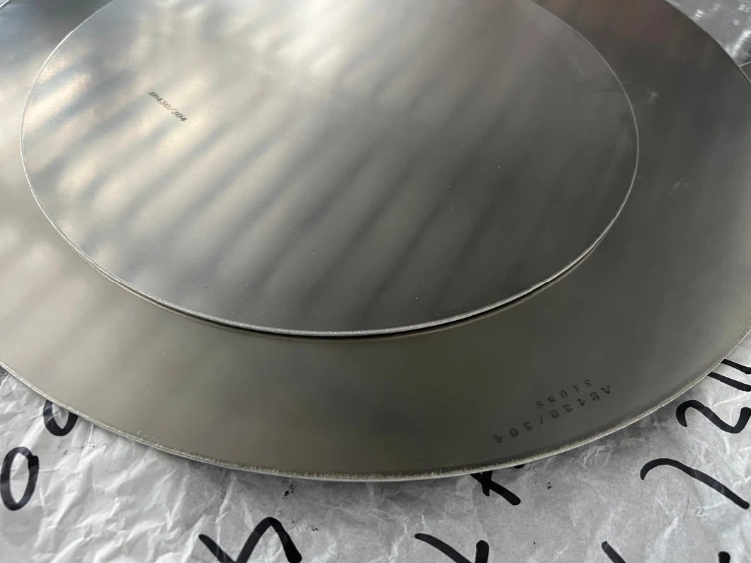 China Manufacture High Quality Stainless Steel 304 316 1050 430 Triply Clad Circle Metal Material for Cookware